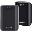 Belkin 200 Mbps Powerline 3-Port Adapter (Black)