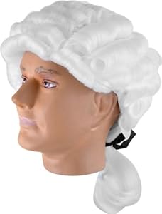 Adult Classic Colonial Barrister Costume Wig