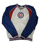 Chicago Cubs Lightweight White V-Neck Pullover Jacket by G-III