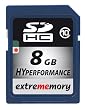 Extrememory HyPerformance Secure Digital High Capacity (SDHC) Card 8GB Speicherkarte
