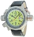 Adee Kaye Mens Huge XXL Military World Diver Watch W/ Luminous Green Dial
