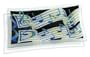 Peggy Karr 10 by 6-Inch Rectangular Glass Tray, Music Design