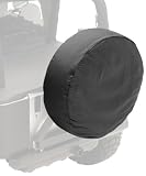 Rugged Ridge 12802.01 Black Spare Tire Cover fits 30" - 32" Tire Diameters