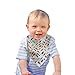 Baby Bandana Drool Bibs with Snaps 4 Pack for Boys and Girls by Hugh B Hamilton - Soft Absorbent Cotton - Best Teething and Dribble Bib - Modern Baby Gift Set - 100% Satisfaction Guaranteed
