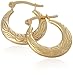 9ct Yellow Gold AMC85731 Ladies Creole Earrings