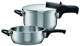 Silit 7602214 Sicomatic T-Plus Schnellkochtopf Duo 4,5 und 3 Liter Edelstahl