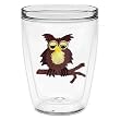 Owl 16 oz Insulated Beverage Tumbler, Clear