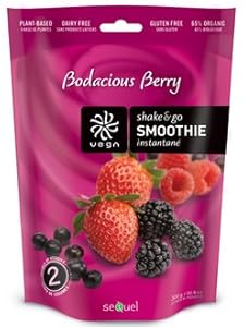 Sequel Naturals Vega Shake and Go Smoothie Bodacious Berry -- 10.6 oz