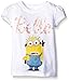 Despicable Me Toddler Girls Floral Bello Minion, White, 3T