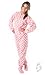 Footed Pajamas Pretty In Polka Adult Fleece