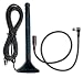 Cellphone Signal Booster Kit of Wilson Electronics Dual Band Mini Magnet Antenna and Cell Phone Antenna Adapter Cable for Motorola 120 Series C, E, T, X , V120 Series, T193