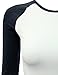 JJ Perfection Women's 3/4 Sleeve Slim Fit Baseball Jersey Raglan T-Shirt