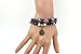 November's Chopin Unique Beads Braided Leather Adjustable Wrap Bracelet