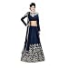 Sky Global Navy Blue Embroidered Georgette Semi-stitched Lehenga Choli (Lehnga_112_Free Size_NavyBlue) RS.599.00