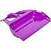 WISP Broom and Dustpan Set for Home, Pet Hair Remover for Carpet, Indoor Outdoor Telescoping Broom Household Cleaning Set, Easy Wall Storage, 52'' Adjustable Handle 3-piece Patented WISPsystem, Purple