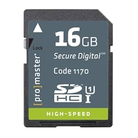 Promaster High Speed SDHC 366X Card - 16GB