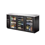 Cyber Monday True Black 2-glass Door Back Bar Cooler For 150 6-packs - TBB-24-72G