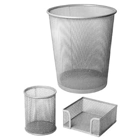 DORM HQ 3-Piece Metal Mesh Desk Set