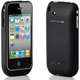 CasePower A3 - Protective Case and Extended Battery for iPhone 3G/3GS with Screen Protector - Black