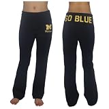 Womens NCAA Michigan Wolverines Casual Sports & Track Pants / Lounge Wear - Dark Blue