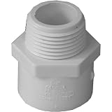 Genova Products 30407CP 3/4-Inch Male Iron Pipe Thread PVC Pipe Adapter Slip by Male Iron Pipe Thread - 10 Pack