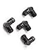 Gardener's Supply Company - Snip-n-Drip Angle Connectors - Irrigation Tubing Connectors for Drip Sprinkler Garden Lawn Systems for Raised Garden Beds, Planter Box, Backyard Vegetable Plots - Set of 4