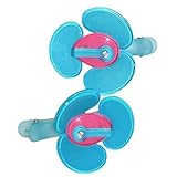 IMAGE OF Set Of 2 Lucite Flower Hair Clips, 1 1/4 X 1 1/2