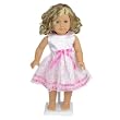 Special Occasion Pink Fancy Lace Dress -- Fits 18" American Girl Doll