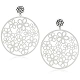 Liz Palacios Plumas Large Silver Floral Filigr