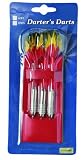Darters Darts Steel-Dartset GAME 45365, verchromtes Messing, geriffelt, ca. 18 g, mit Etui.