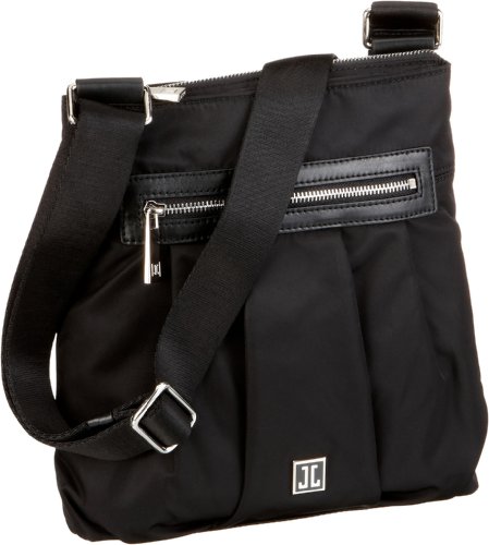 Jette Joop Cross Bag 03/92/07303-900, Damen Umh&auml;ngetasche, schwarz, (black 900), 19 x 10 x 4
