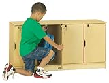 Stacking Lockable Lockers - 4 Sections - Single Stack - School & Play Furni ....
