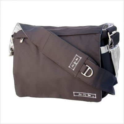 Ju Ju Be 05MM01D-BS Be All Messenger Diaper Bag in Black / Silver