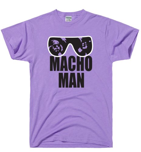DirtyRagz Men's Macho Man Retro Wrestling T Shirt