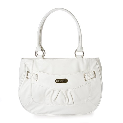 Nine West Braidington White Medium Satchel