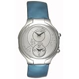 Philip Stein Modern Teslar Stainless Steel Womens Dual Time Watch 6-SCDMOP-ITL by Philip Stein