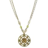 41B%2BIWYoabL. SL160  Sunrise Topaz & Olive Pendant Necklace
