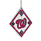 MLB Washington Nationals Art Glass Ornament