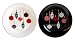 Waechtersbach Ornaments Black and White Rimmed Salad Plates, Set of 4