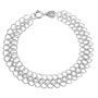 Sterling Silver Tri-Circle Linked Bracelet