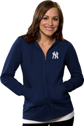 New York Yankees Women's Navy Signature Full-Zip Hooded Sweatshirt