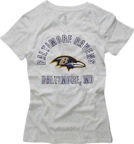 Reebok Baltimore Ravens Girls (7-16) Speckled Short Sleeve T-Shirt Large