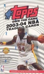 2003/04 Topps Basketball Jumbo HOBBY Box – 12P35C