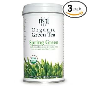 Rishi Spring Green Tea, 1.5-Ounce Tins (3er Pack)