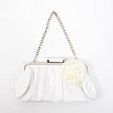Wedding Shoulder Clutch Bag Handbag Tote White