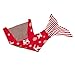 NOPTEG Kids Mermaid Tail Blanket Knitted Living Room Sofa Sleeping Bag Birthday Gift 59inch x31.5 inch (Red)
