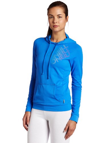 O'Neill Wetsuits Women's 24-7 Long Sleeve Hoodie, Ruby Blue, Medium