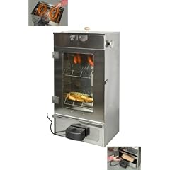 Grill-R�ucherschrank verzinkt mit Glast�re