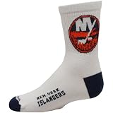 NHL New York Islanders Youth White Team Logo Quarter-Length Socks