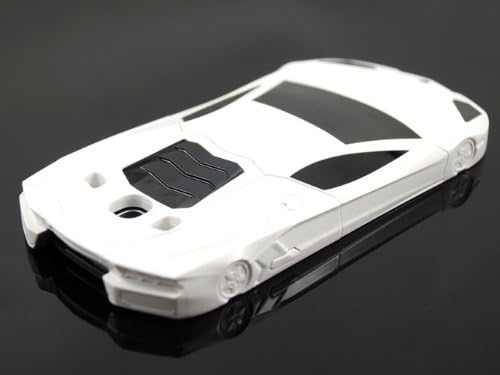 UCGTravel White Sports Car Case Cars Design Hard Back Stand Case For Samsung Galaxy S III I9300